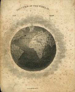 illus of the world, surrounded by stars