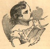 a young child with a book