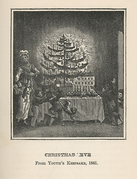 a lighted Christmas tree