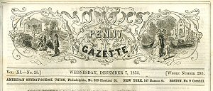 Youth's Penny Gazette, 1853