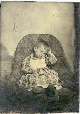 tintype of a child