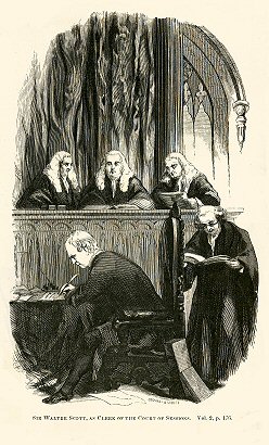 a man writes before three judges